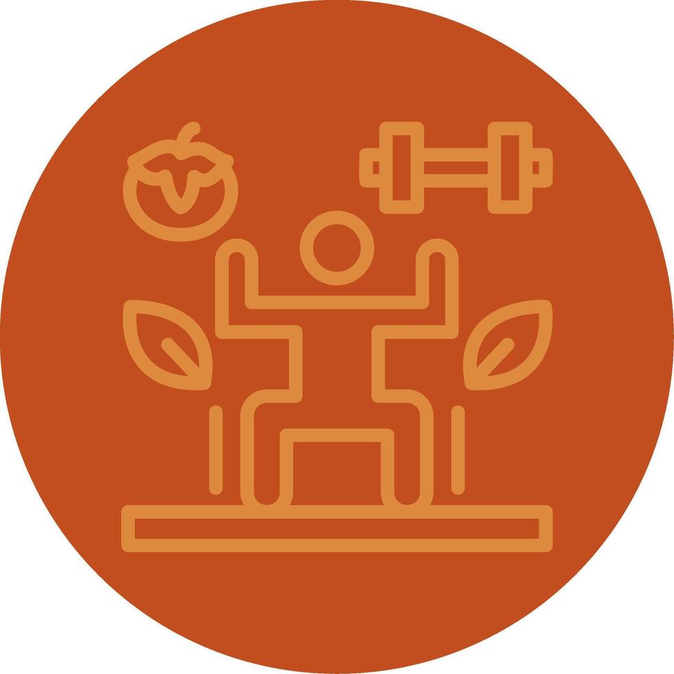 Balanced Lifestyle Line Multi color Icon vector