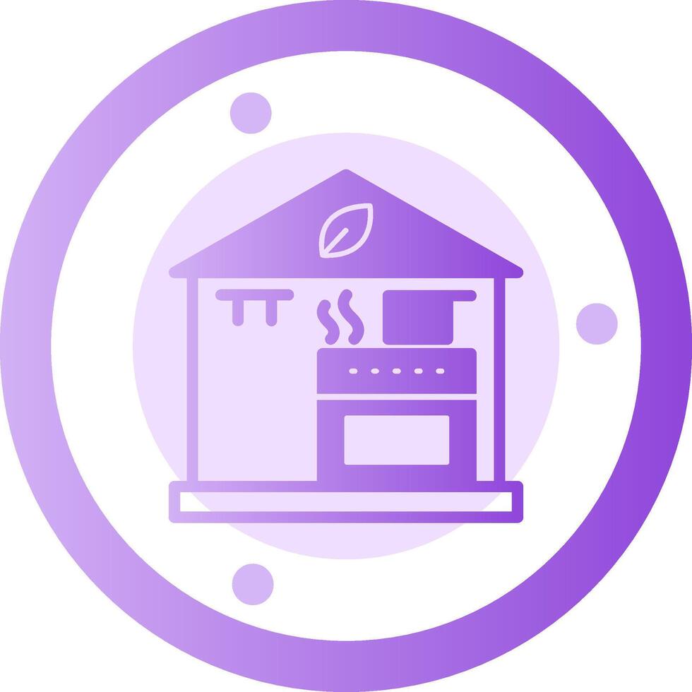 Cooking at Home Glyph Gradient Icon vector