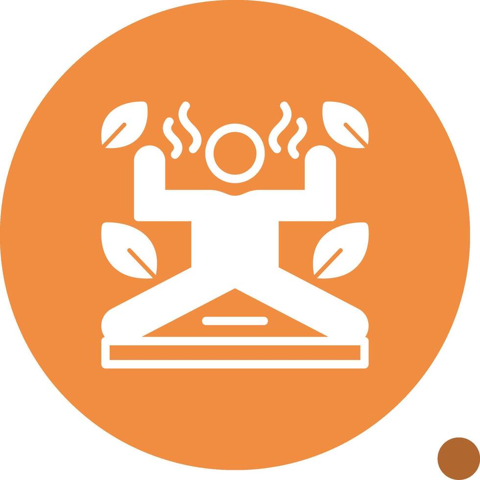 Flexibility Training Glyph Shadow Icon vector