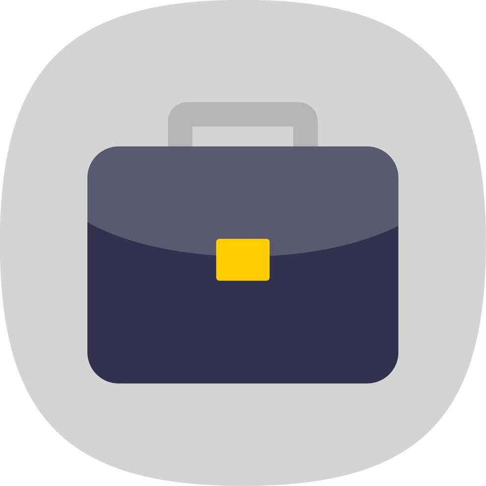 Brief Flat Curve Icon vector