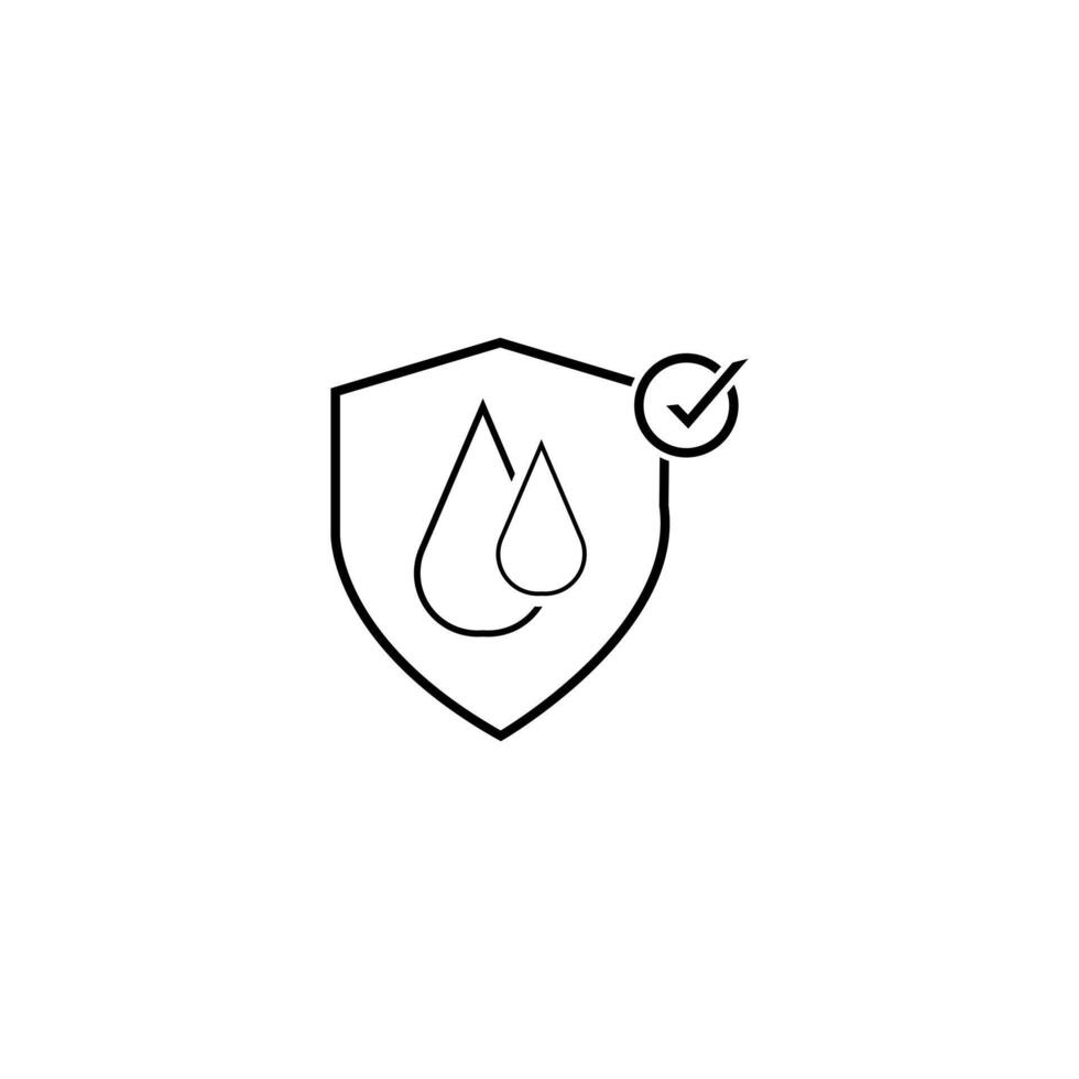Line icons about waterproof fabrics and absorbent fabrics. Outline symbol collection. Editable vector stroke. pro vector