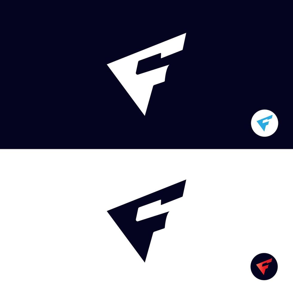 Letter F wing flag logo icon design template elements. vector pro