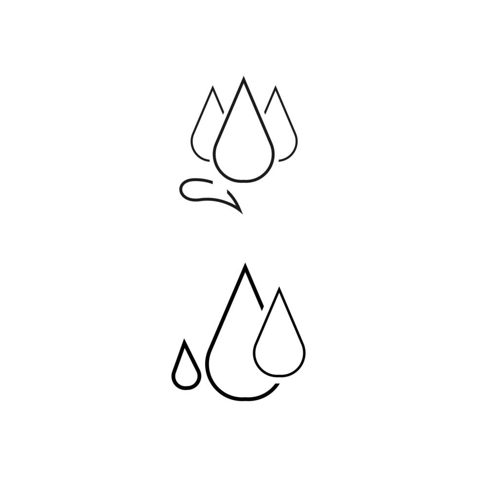 Line icons about waterproof fabrics and absorbent fabrics. Outline symbol collection. Editable vector stroke. pro vector