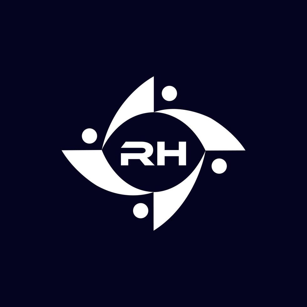 rh logo. rh conjunto , r h diseño. blanco rh carta. Rh, r h letra logo diseño. inicial letra rh letra logo colocar, vinculado circulo mayúscula monograma logo. r h letra logo vector diseño. Pro vector