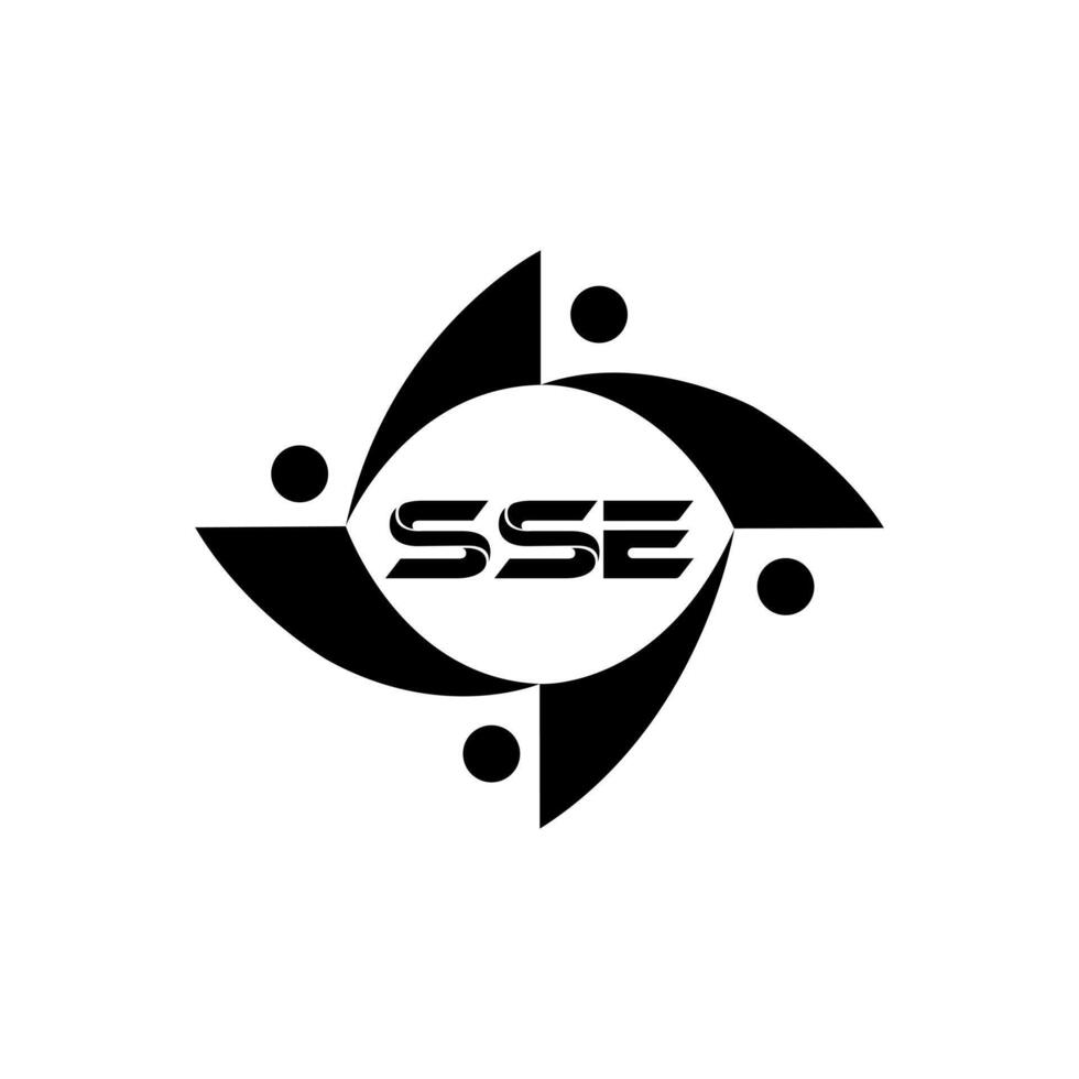 SEE logo. S EE design. White SE letter. SEE, SE E letter logo SET design. Initial letter SE linked circle uppercase monogram logo. S E letter logo SET vector design. SEE letter logo design. pro vector