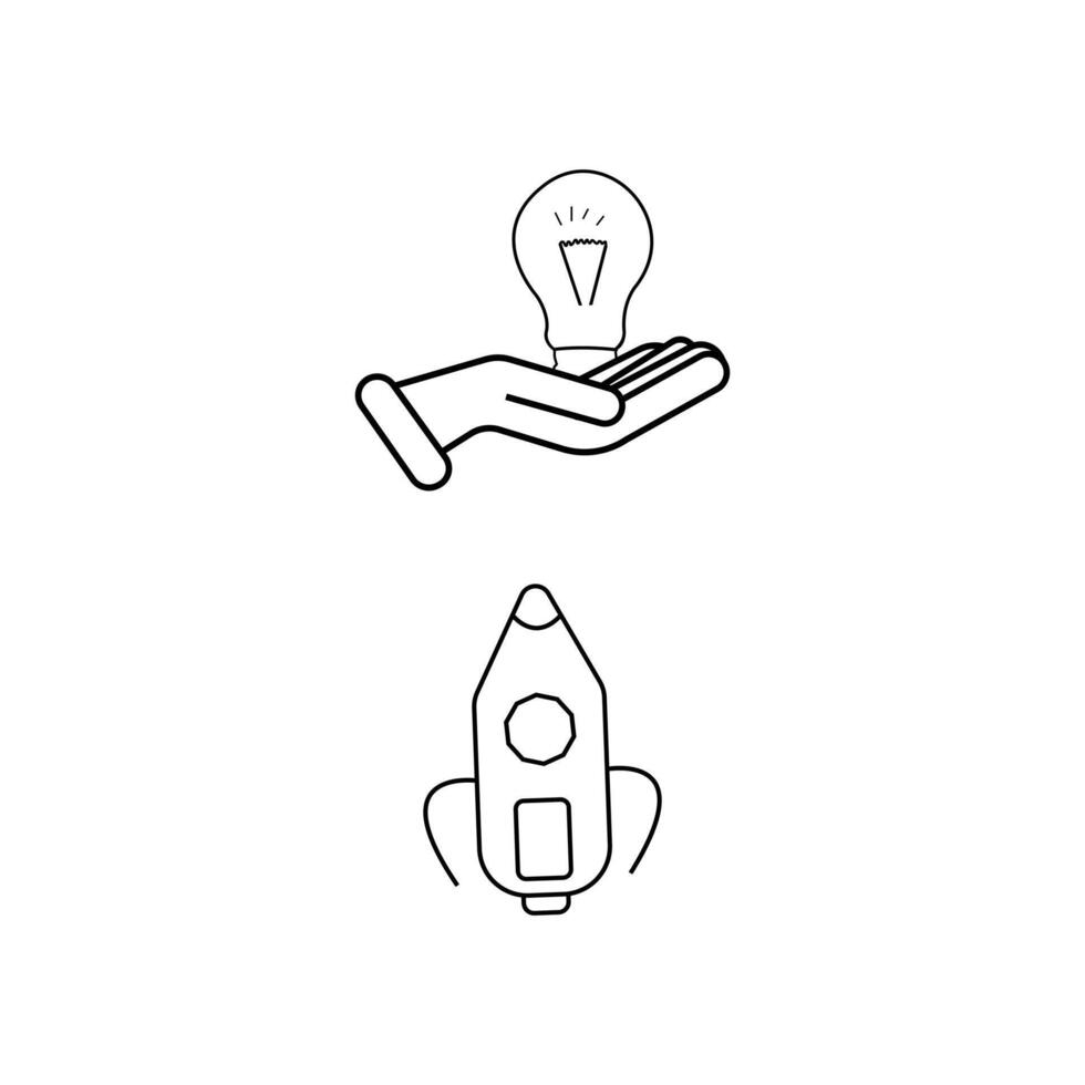 Lightbulb Idea Concept Line Icon. Creative Solution and Innovation Pictogram. Efficient Electric Low Energy Lightbulb Outline Sign. Editable Stroke. Isolated Vector Illustration. Pro Vector