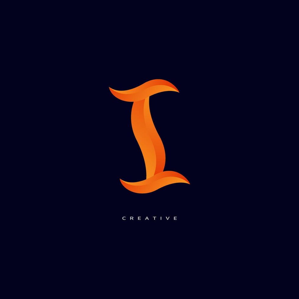 Letter I With Bubble, Initial Letter Logo For Your Company Name, Alphabet Logo Template Ready For Use, Modern Initial Logo. vector pro