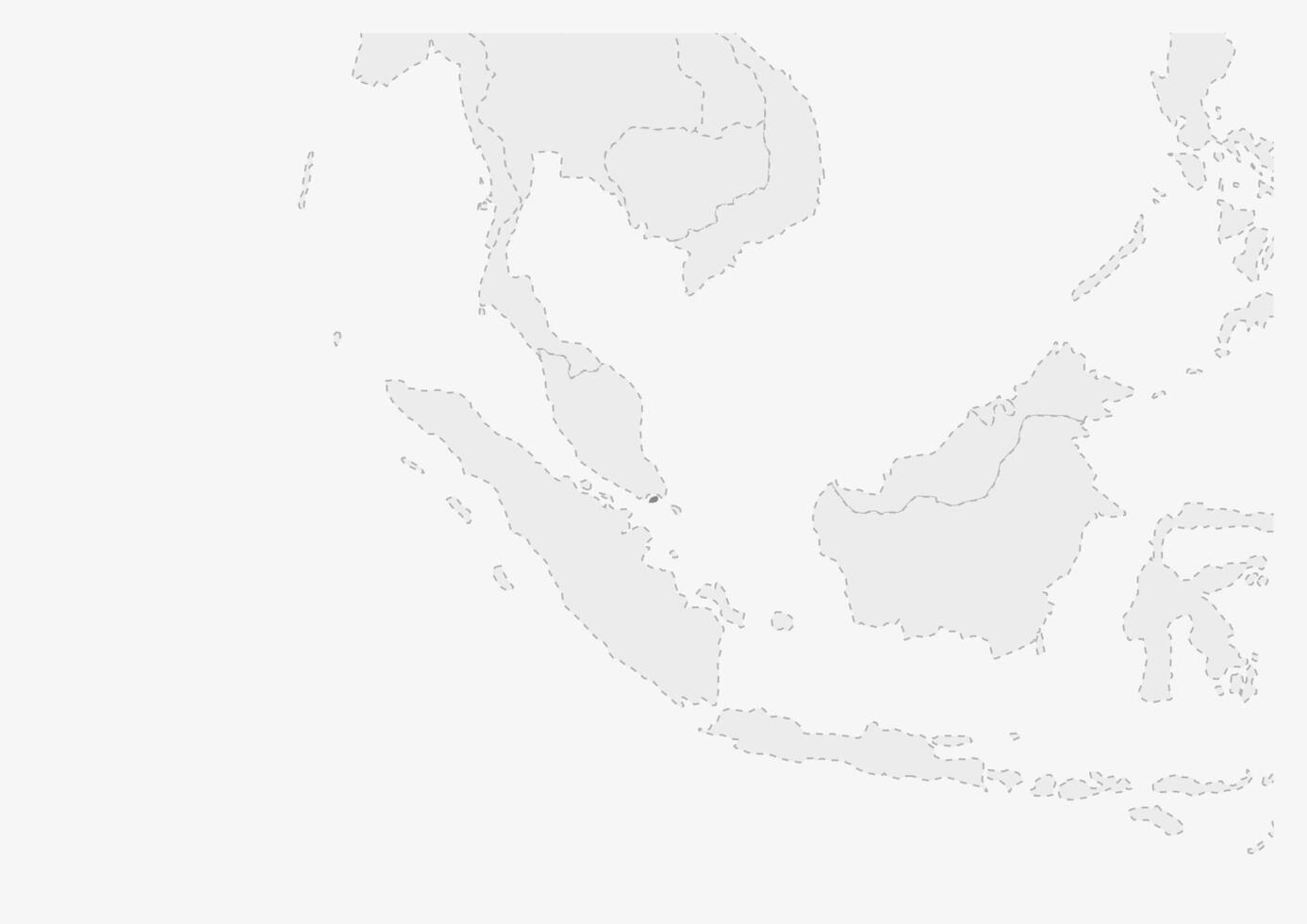 Map of Asia with highlighted Singapore map vector