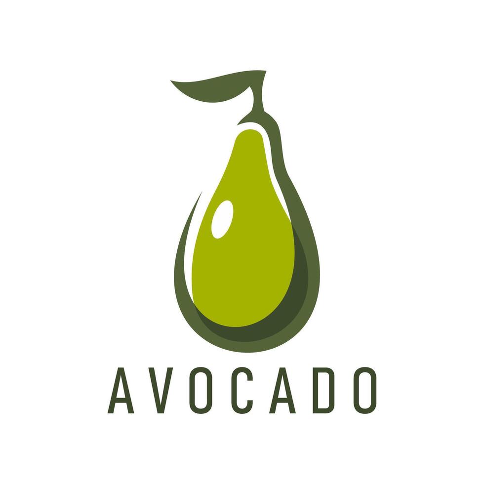 Avocado farm, juice and oil icon, isolated label vector