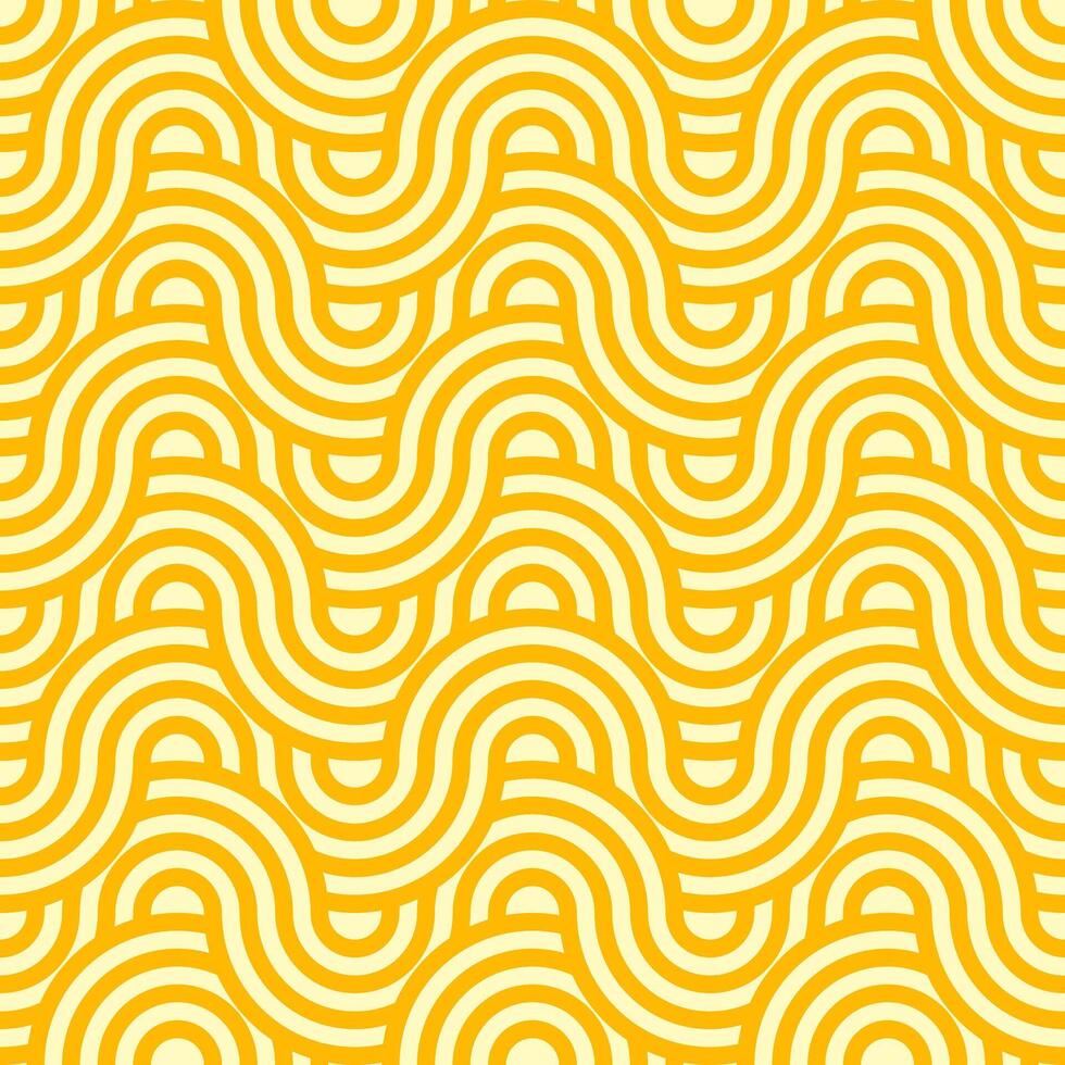 Ramen pasta noodle seamless pattern background vector