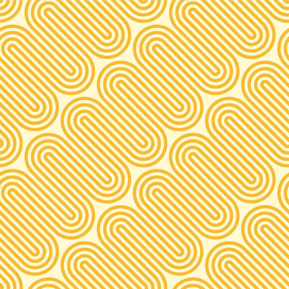 Ramen pattern, noodle pasta seamless ornament vector