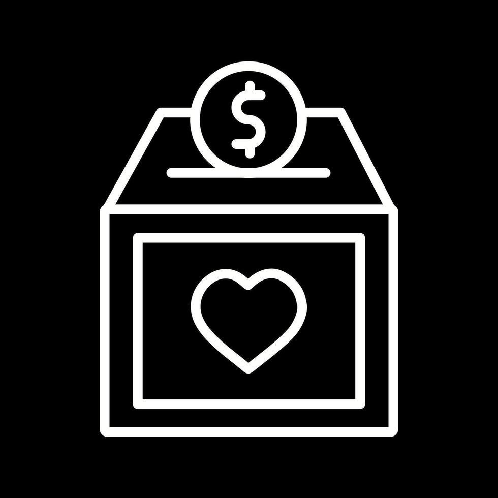 Charity Box Vector Icon