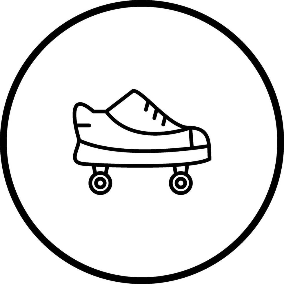 patines, vector, icono vector