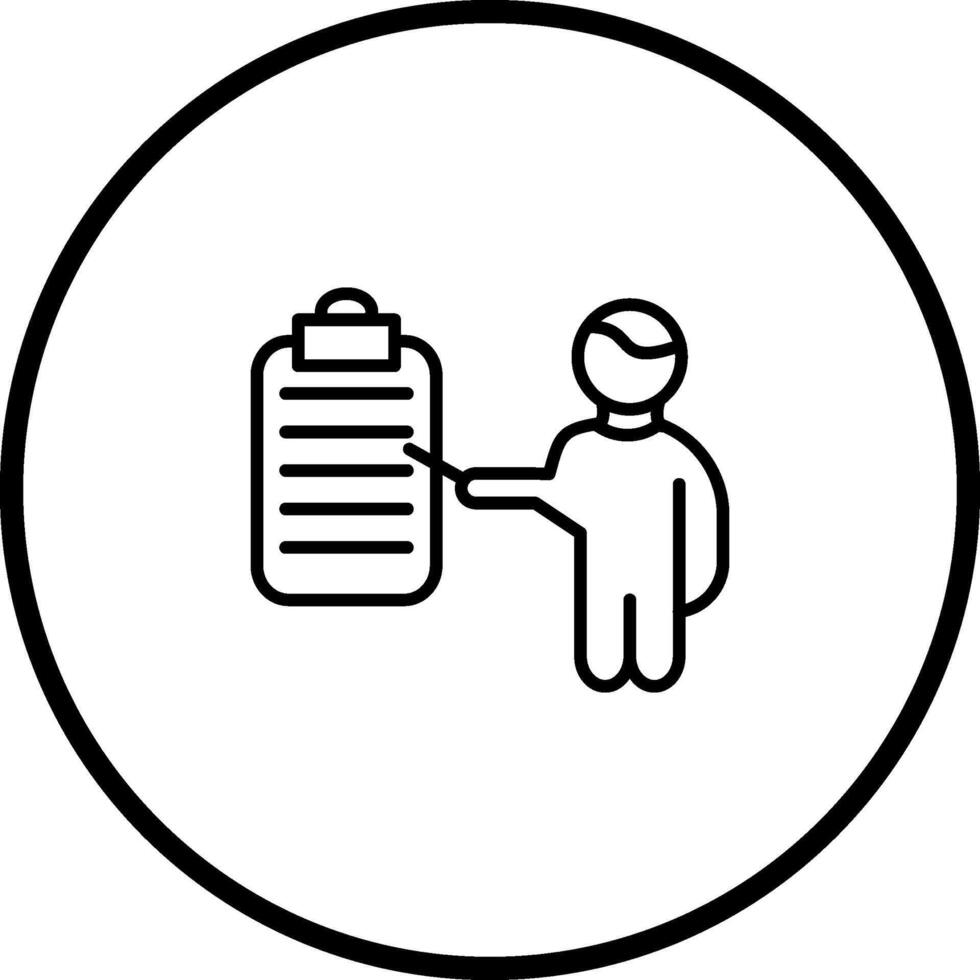 Male Presenter I Vector Icon