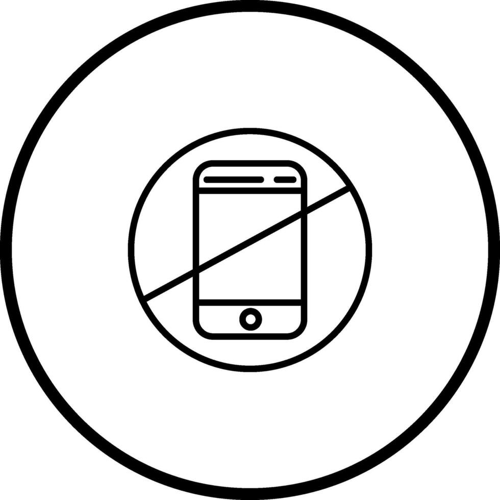 No Cell Phones Vector Icon