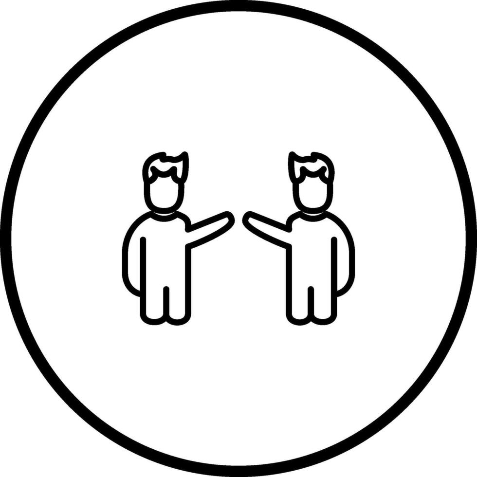Waving to People I Vector Icon