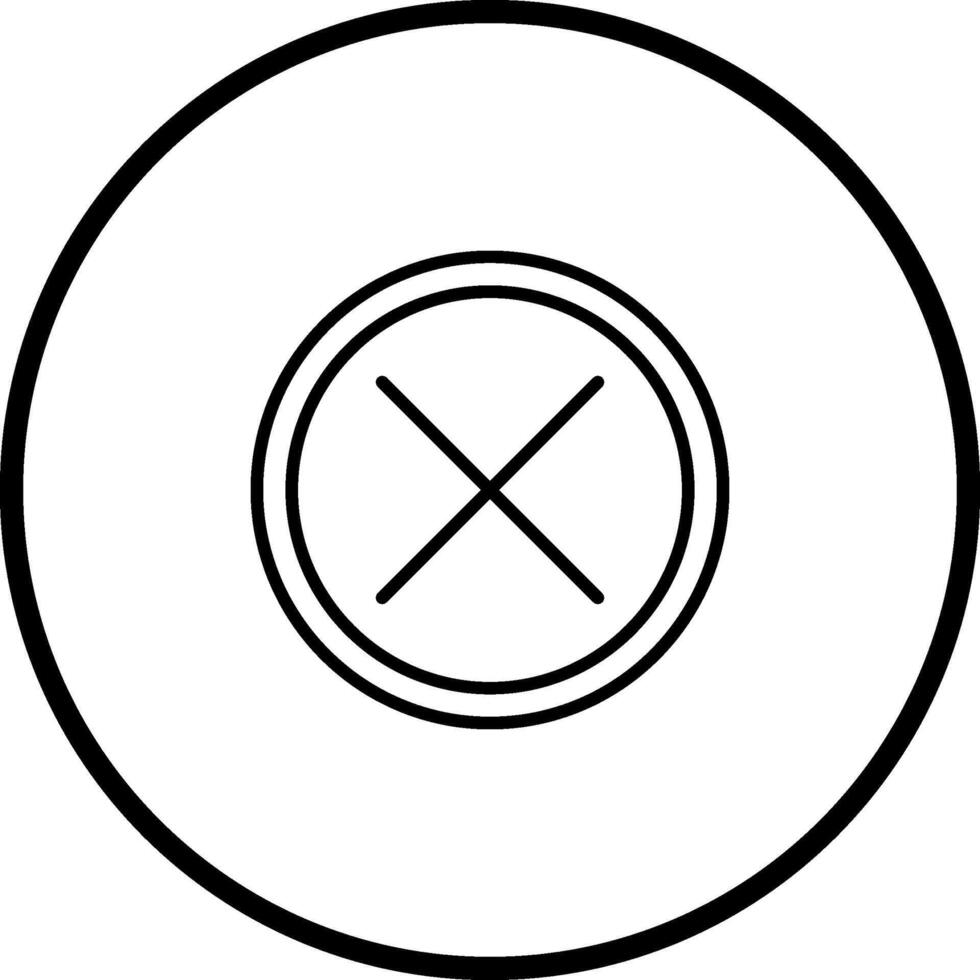 Do Not Cross Vector Icon