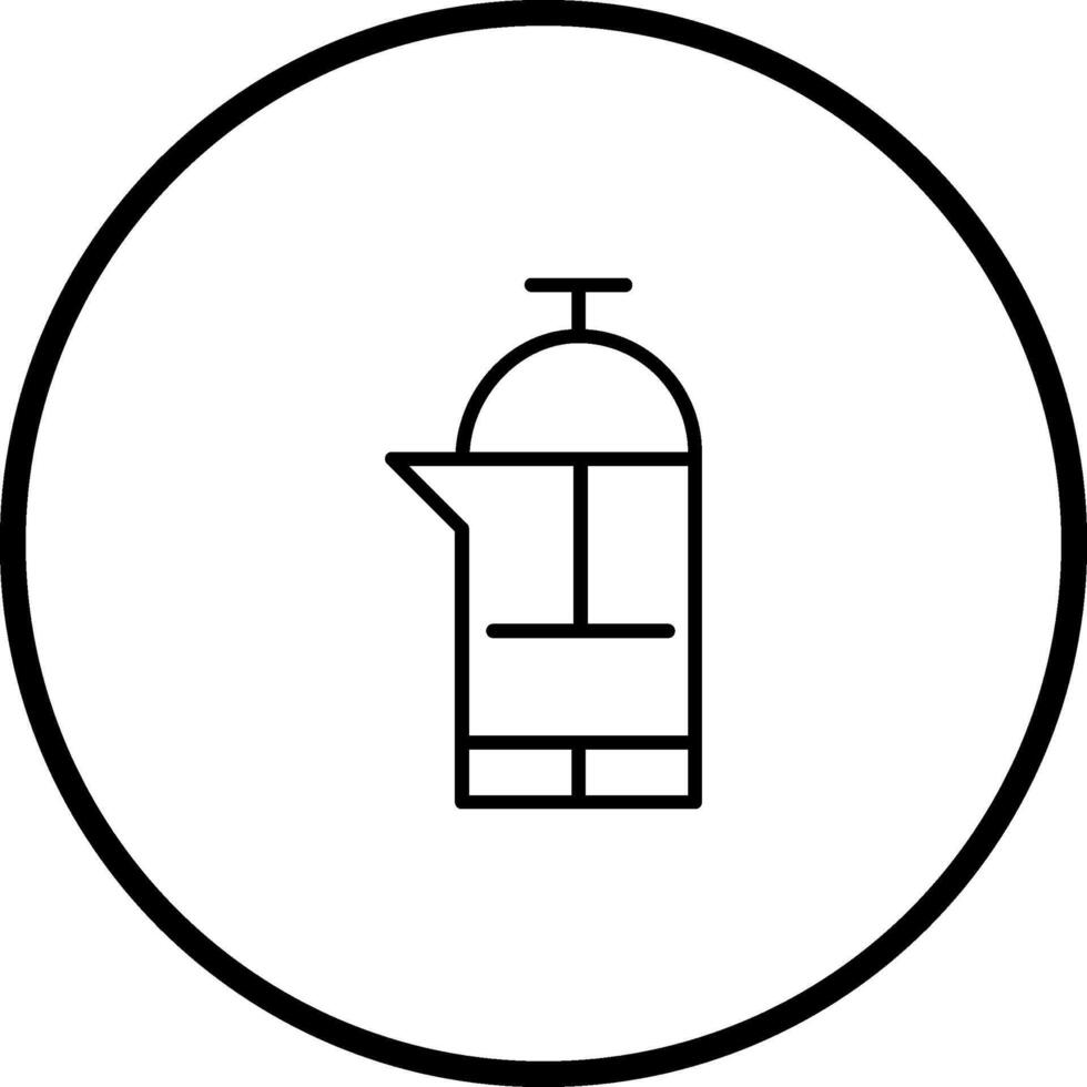 French Press Vector Icon