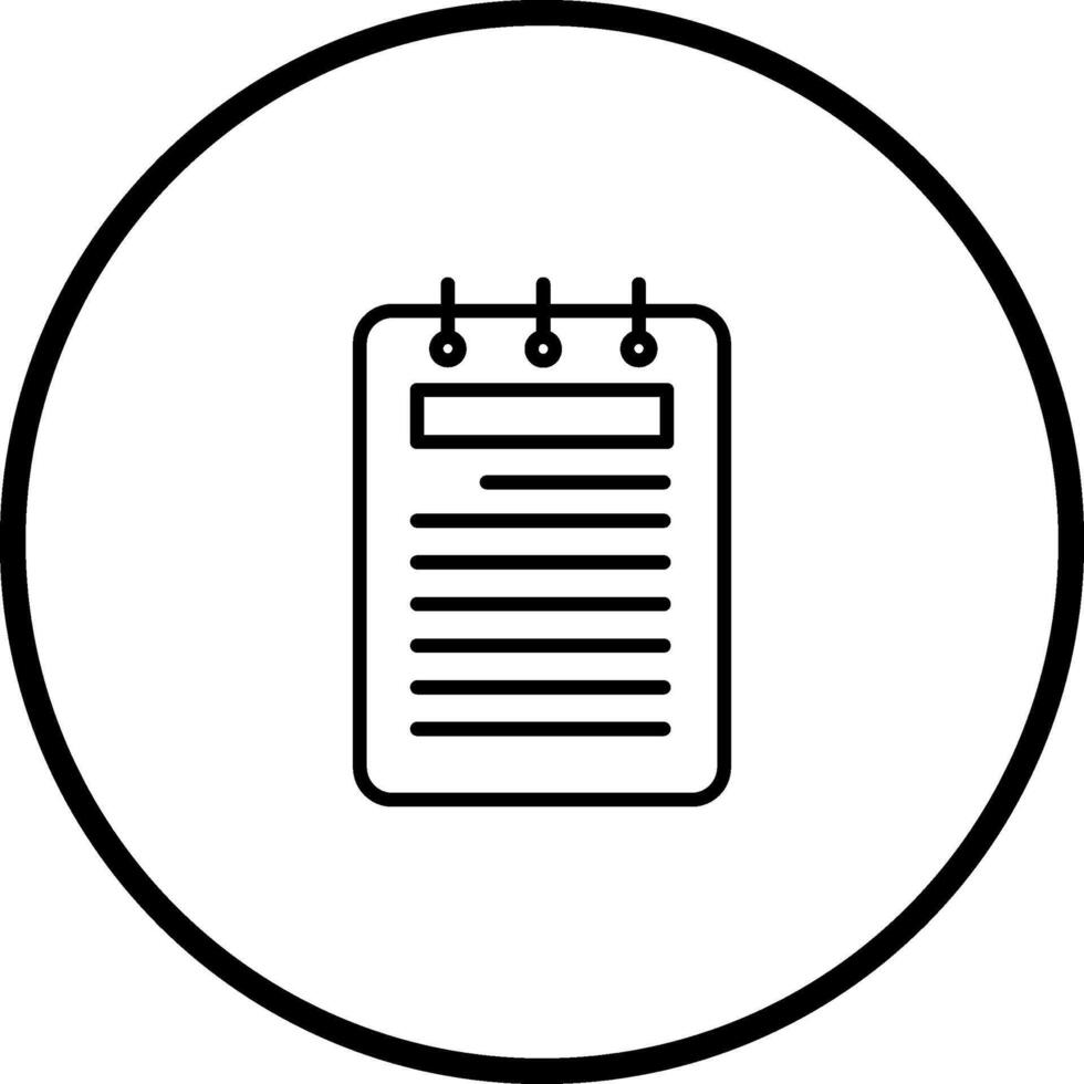 Notepad Vector Icon