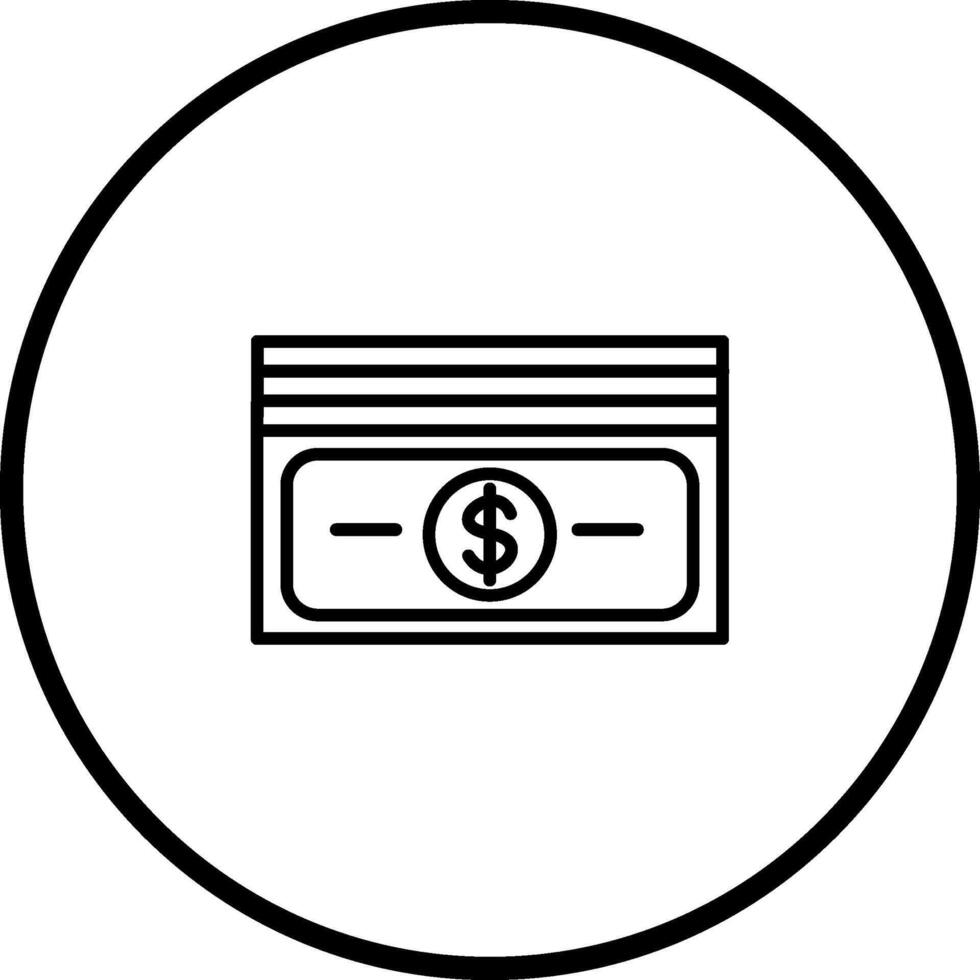 paquete de icono de vector de billetes