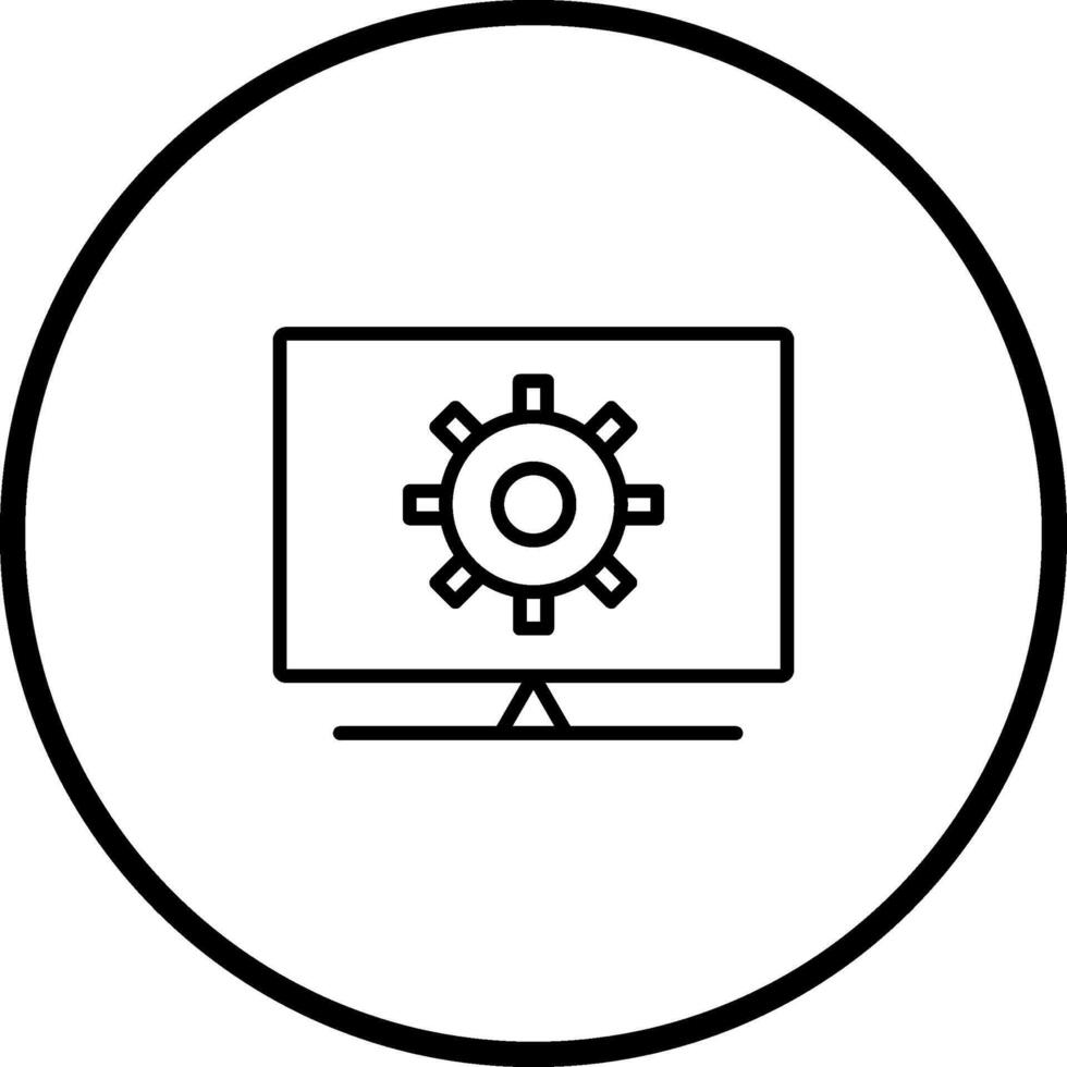 Computer Settings Vector Icon