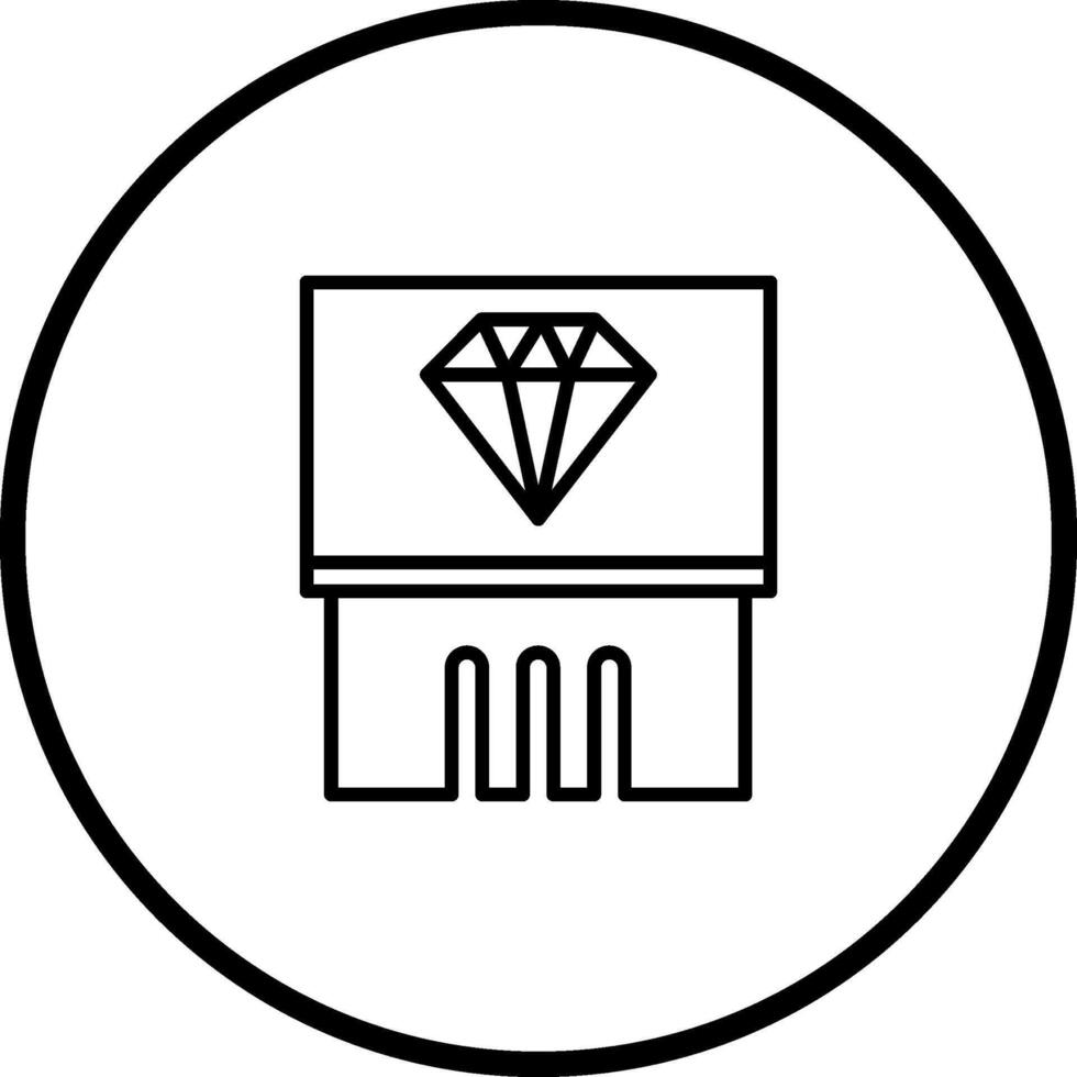 Diamond Exhibit Vector Icon