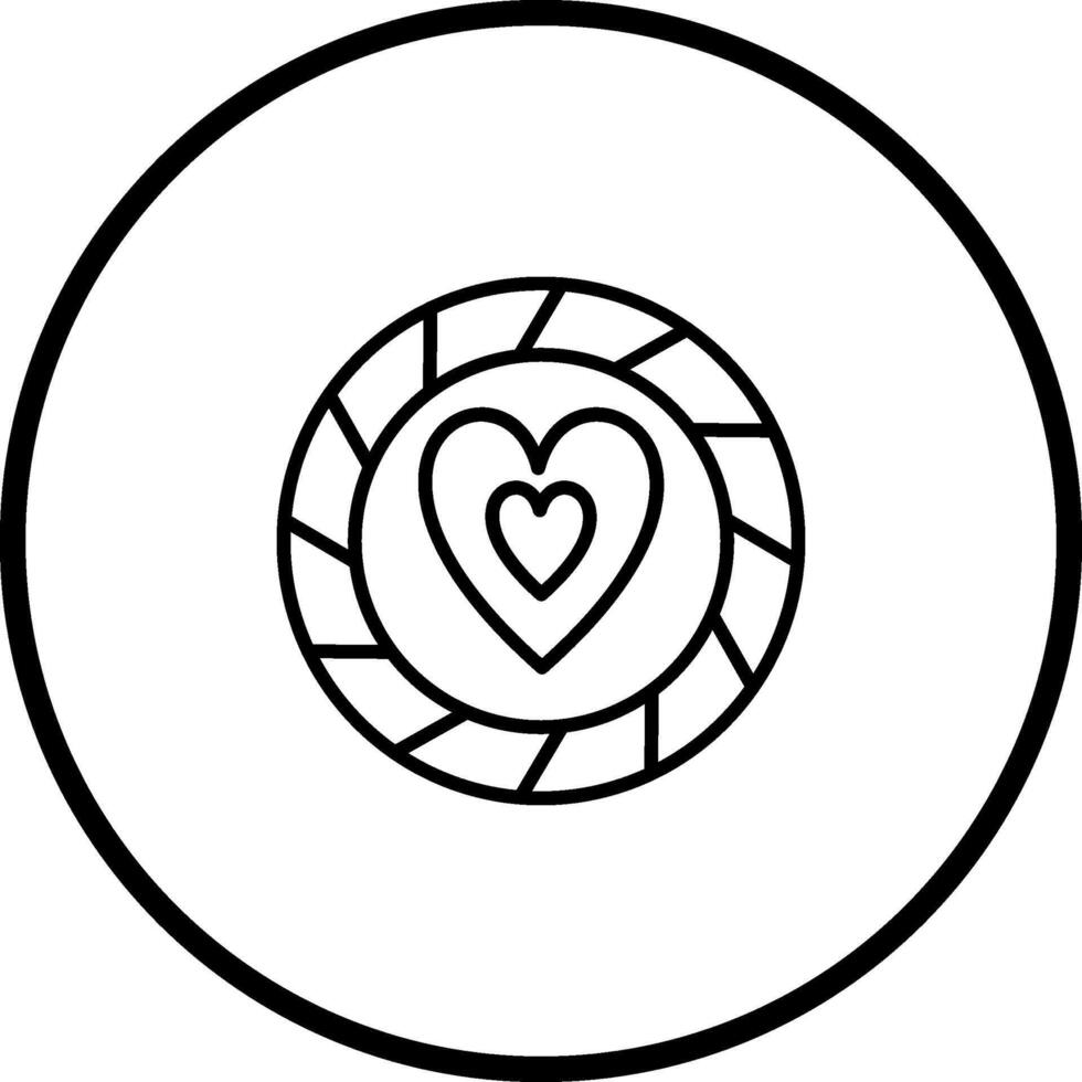 Heart Chip Vector Icon