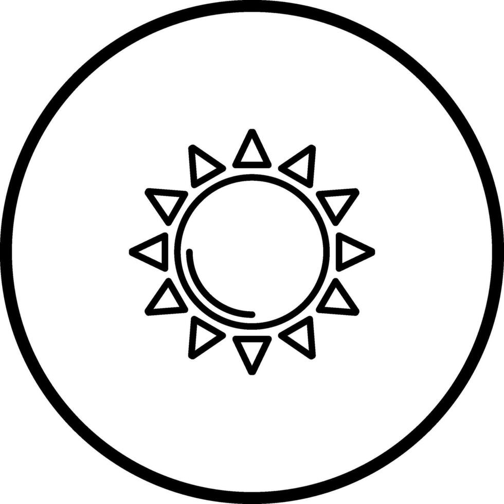 icono de vector de sol