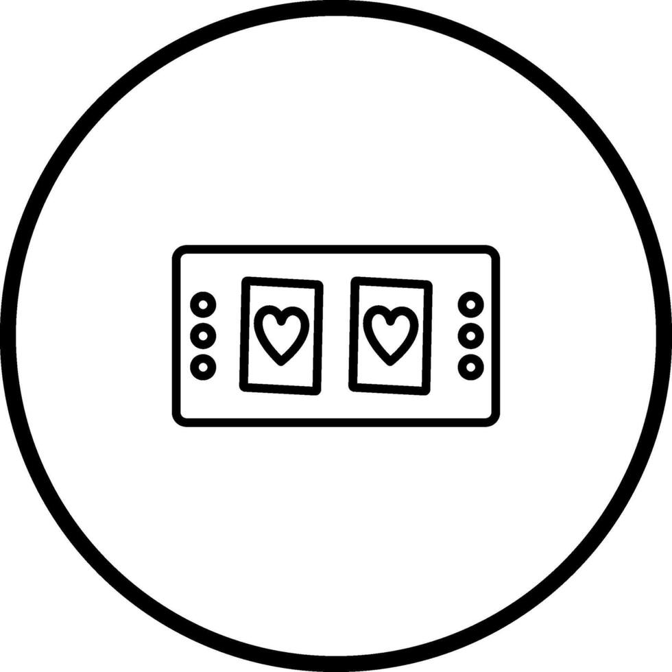 Cards Table Vector Icon