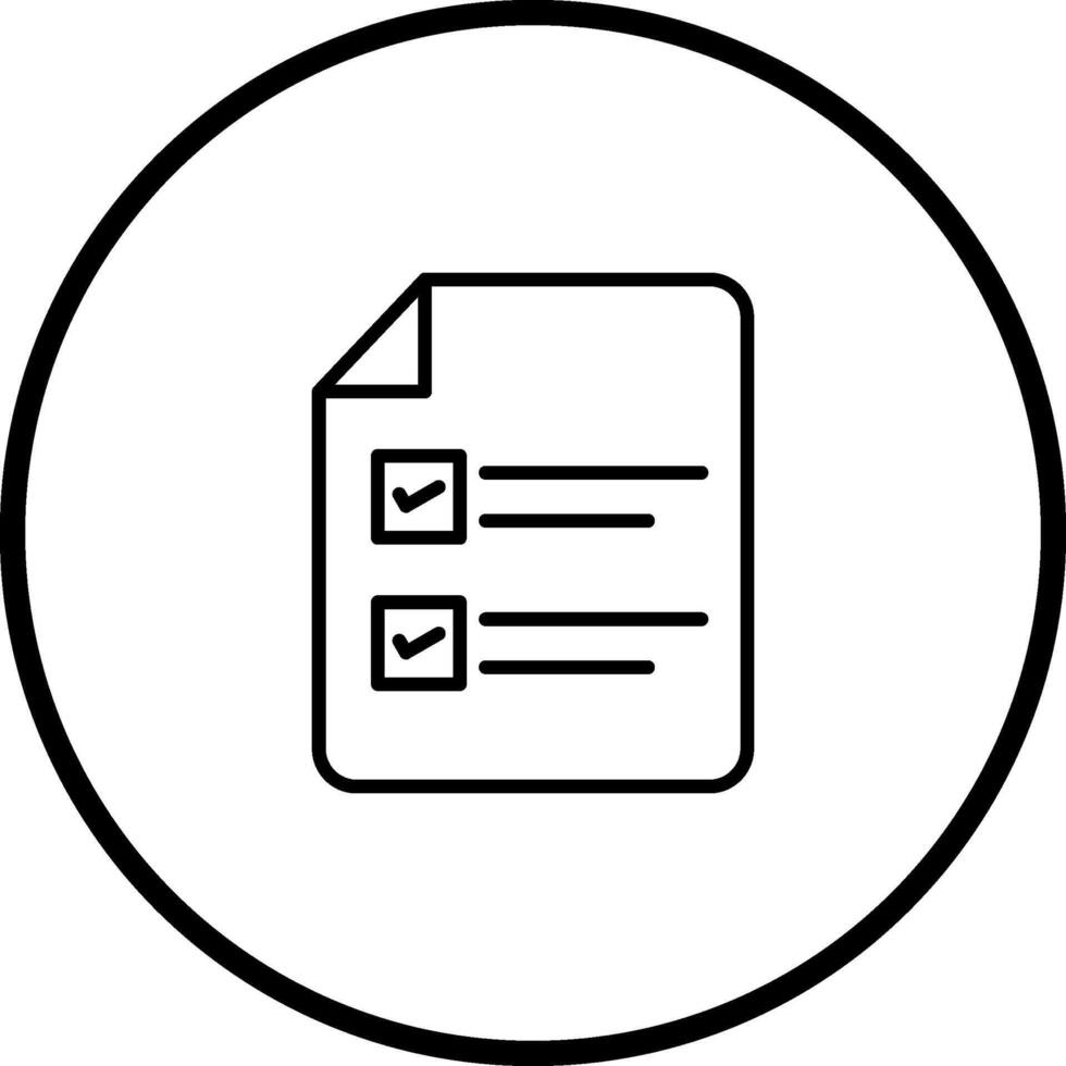 Filling Ballot Paper Vector Icon