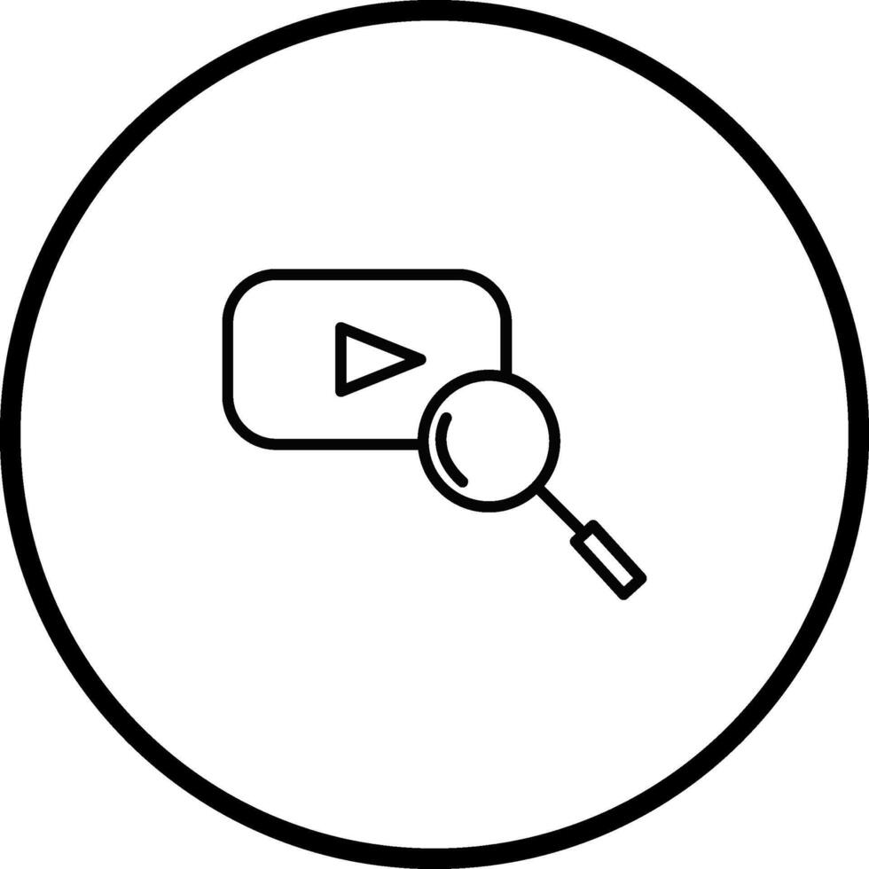 YouTube Search Vector Icon