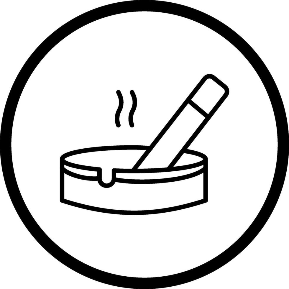 Ashtray Vector Icon