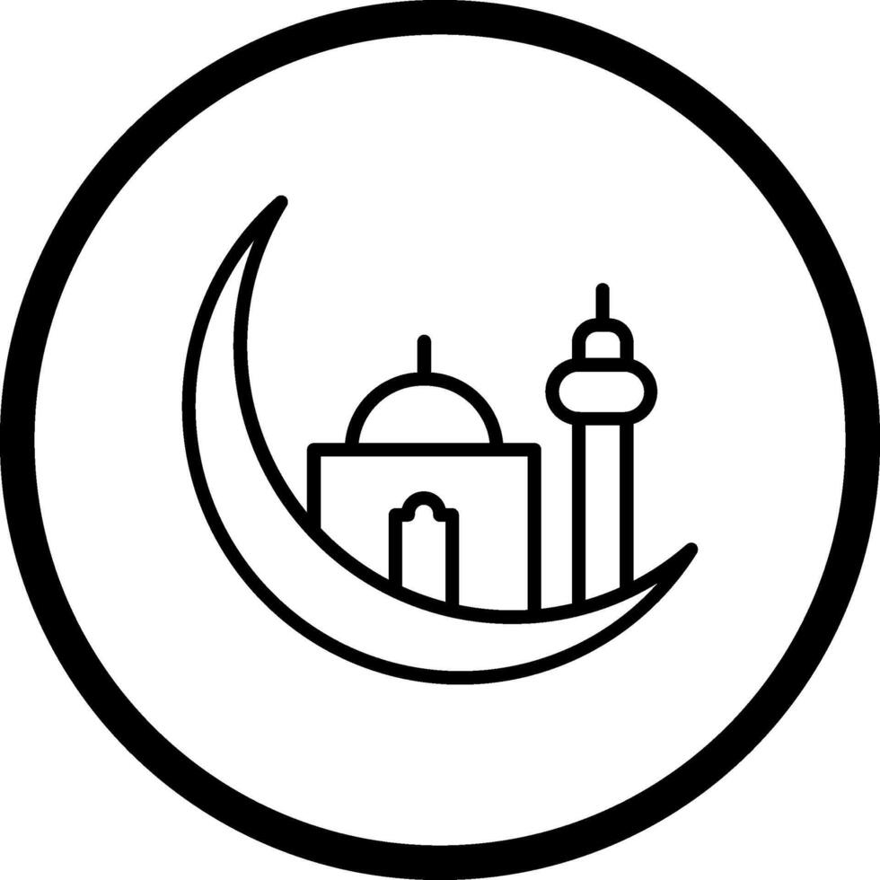 icono de vector de estrella islámica