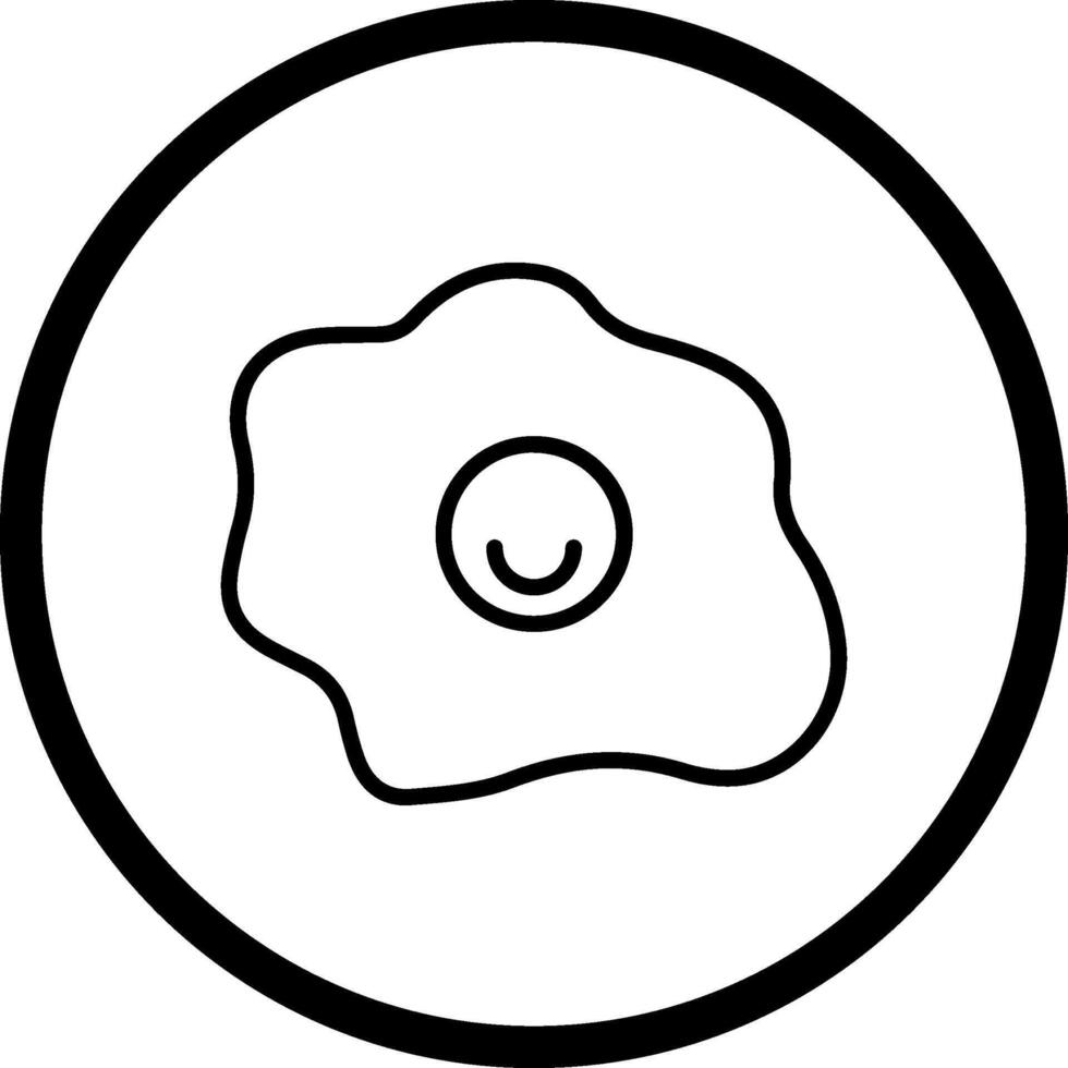 Fried Egg Vector Icon