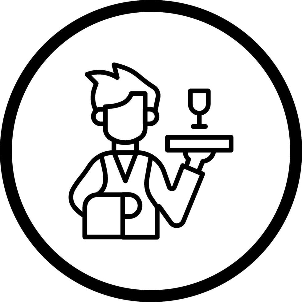 Waiter Vector Icon