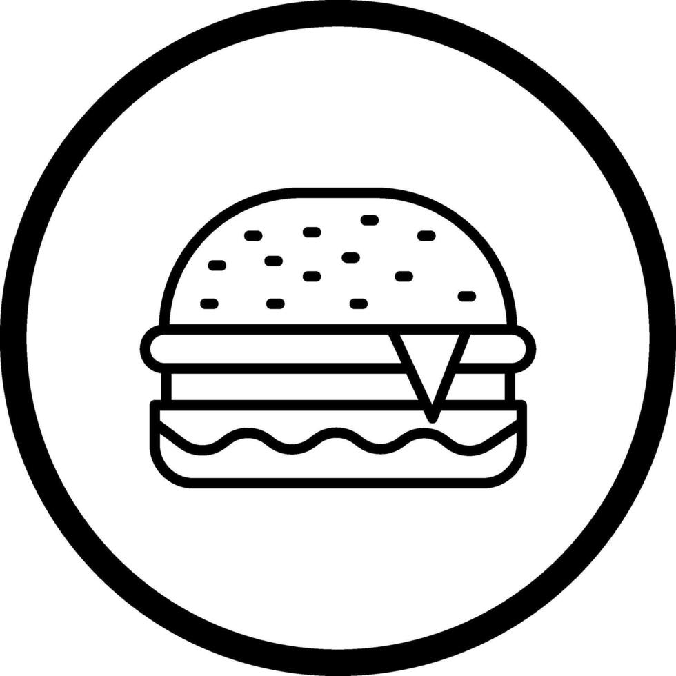 icono de vector de hamburguesa