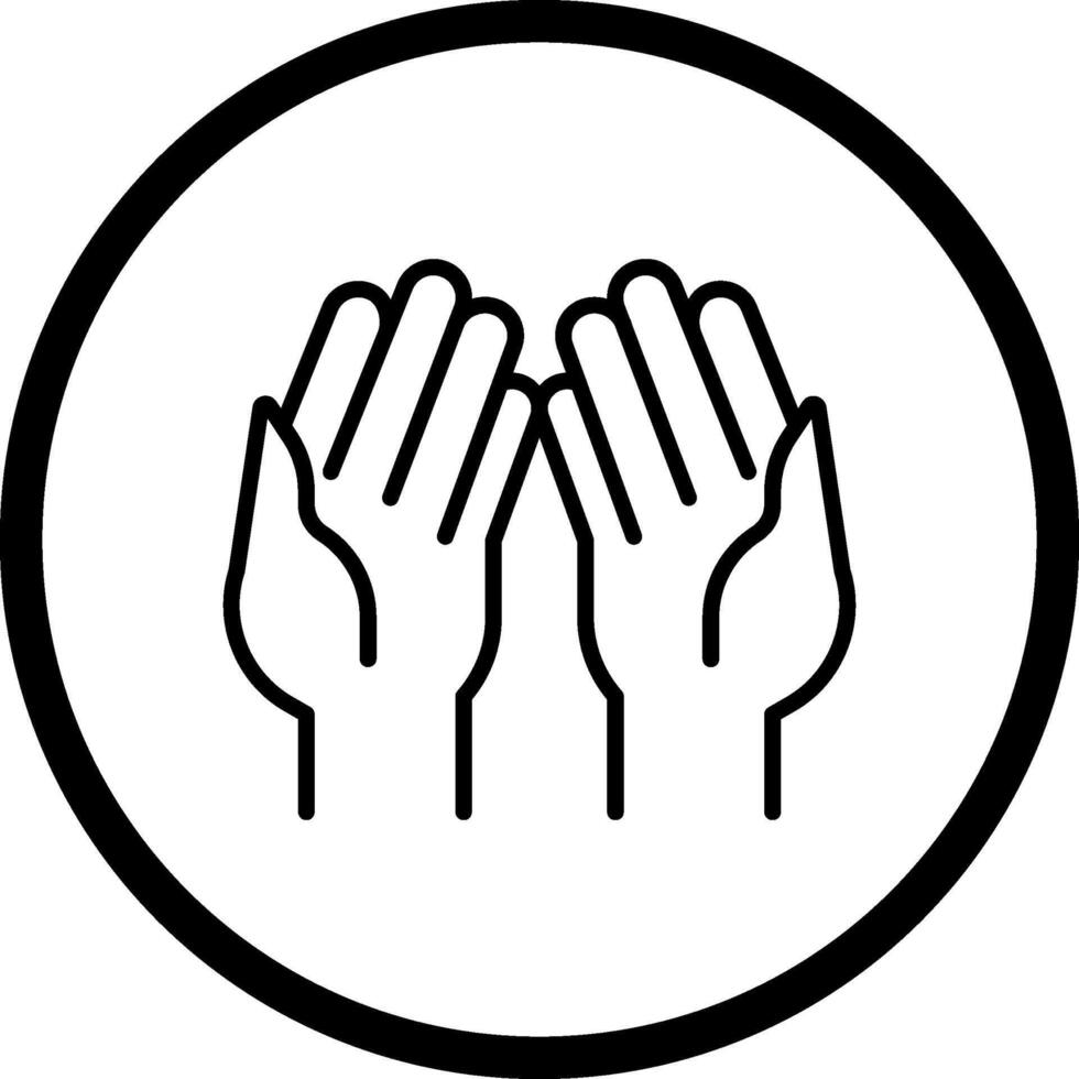 Praying Hands Vector Icon