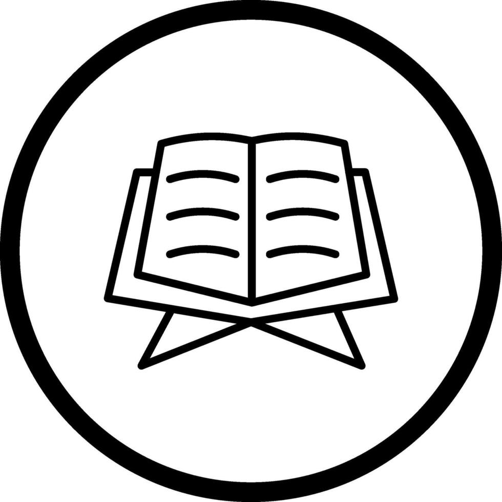 icono de vector de libro sagrado