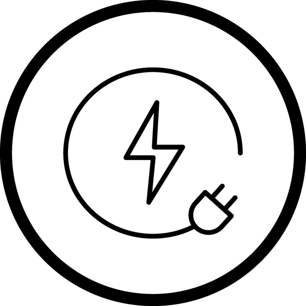 icono de vector de electricidad