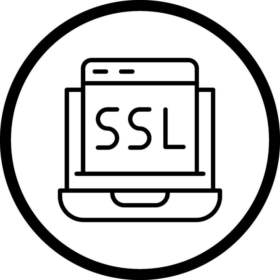 icono de vector de ssl