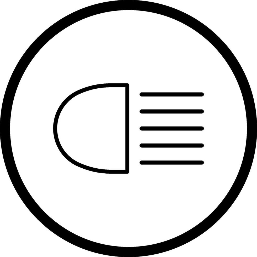 Headlight Vector Icon