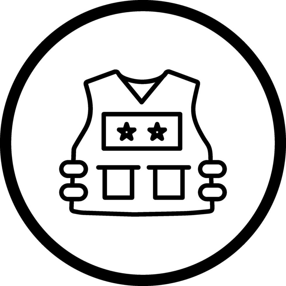 Police Vest Vector Icon