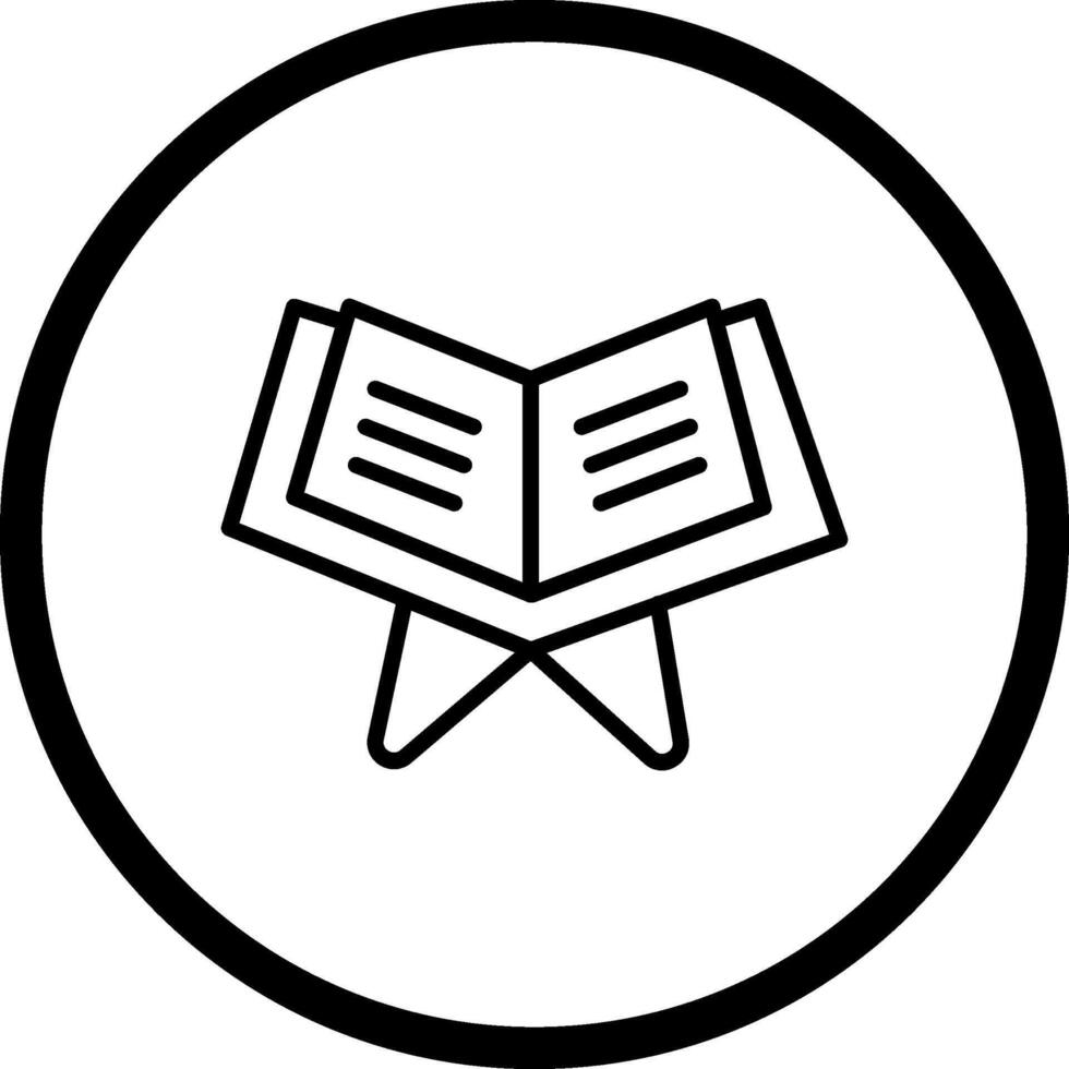 Reading Holy Book Vector Icon