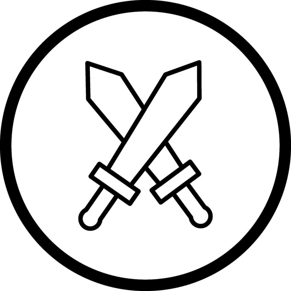 Two Swords Vector Icon