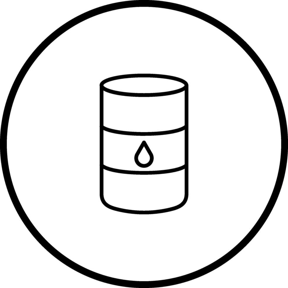 icono de vector de barril de petróleo