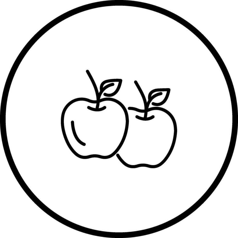 icono de vector de manzana