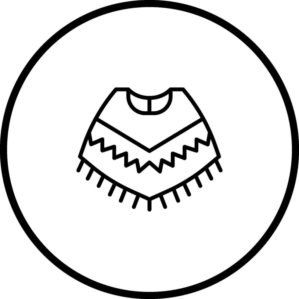 Poncho Vector Icon