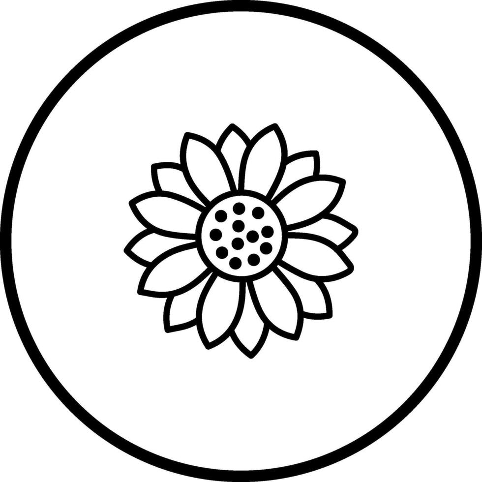 Sunflower Vector Icon