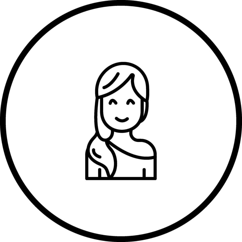 icono de vector de mujer