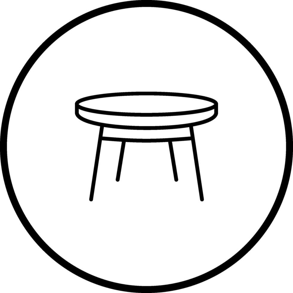 Small Table Vector Icon
